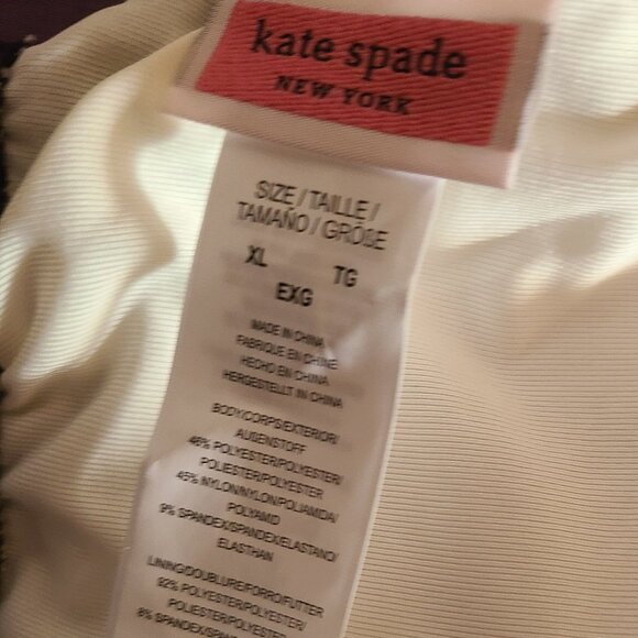 Kate Spade XL crop top in gingham check -- NWT - Picture 9 of 9